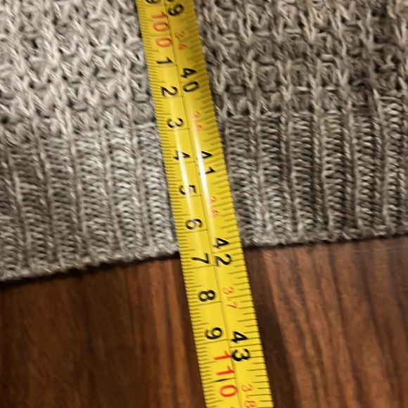 Knitted Grey Long Duster Cardigan - Picture 10 of 12